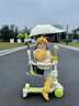 飛鴿兒童滑板車(chē)1-3-6-12歲可坐男女小孩遛娃神器踏板推車(chē)加大遮陽(yáng)棚綠 曬單實(shí)拍圖