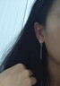 BJYLS999純銀水滴耳線(xiàn)女足銀耳釘氣質(zhì)長(cháng)款耳環(huán)新款時(shí)尚流蘇耳墜養耳洞 通體s999足銀水滴耳線(xiàn) 曬單實(shí)拍圖