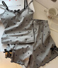 古今（GUJIN）帶胸墊吊帶背心睡衣女夏季新品25家居服睡褲套裝可外穿柔軟純欲L 曬單實(shí)拍圖