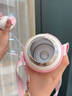 啟諾兒童保溫杯男女孩小學(xué)生上學(xué)專(zhuān)用幼兒園水壺帶杯套316食品級杯子 【雙飲杯】粉色500ml+杯套 曬單實(shí)拍圖