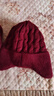 冬天中老年人帽子女?huà)寢屚妹€(xiàn)帽加絨加厚奶奶老太太針織保暖棉帽 酒紅（帽子+圍脖） 均碼有彈力 曬單實(shí)拍圖