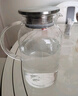 青蘋果耐熱冷水壺1.95升 可加熱茶水分離圍爐煮茶壺 大容量玻璃涼水壺  曬單實(shí)拍圖