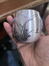 銀器時(shí)代梅蘭竹菊純銀茶杯主人杯四君子心經(jīng)足銀999水杯大容量銀茶杯銀杯 春蘭款94克+證書(shū) 160ml +證書(shū) 曬單實(shí)拍圖