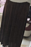 啄木鳥(niǎo)大尺碼2024秋冬新款高腰a字金絲絨半身裙女胖美眉裙子松緊腰顯瘦 咖啡色 L建議【100-120】 曬單實(shí)拍圖