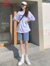 浪莎五分牛仔短褲女夏季2025新款直筒港味高腰寬松顯瘦a字闊腿中褲潮 曬單實(shí)拍圖