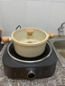 小熊（Bear）湯鍋家用陶瓷0化學(xué)涂層健康煲湯鍋寶寶輔食鍋20cm燉鍋泡面鍋 曬單實(shí)拍圖