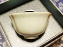 東道汝窯河南非遺茶杯主人杯陶瓷功夫茶具開(kāi)片可養品茗中葵飲杯天青色 2024年甲辰款 曬單實(shí)拍圖