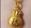 周六福（ZLF）七夕禮物      黃金吊墜福袋吊墜女款飾品代代平安 計(jì)價(jià) 足金 2.02g 曬單實(shí)拍圖