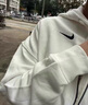 耐克（NIKE）女子OVERSIZE風(fēng)全長(cháng)拉鏈開(kāi)襟加絨連帽衫 SPORTSWEAR DQ5759-133 L 曬單實(shí)拍圖