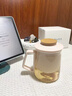 南山先生 陶瓷創(chuàng  )意茶水分離杯家用辦公水杯防燙泡茶杯女生送禮粉黛馬克杯 粉黛馬克杯_無(wú)杯墊 曬單實(shí)拍圖