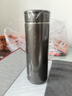 希諾（HEENOOR）保溫杯男大容量不銹鋼水杯辦公車(chē)載便攜茶杯子X(jué)N-7602灰色 550mL 曬單實(shí)拍圖