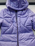 moodytiger兒童防風(fēng)拒水羽絨服冬季男童外套防寒保暖鴨絨服女童連帽羽絨服 蘭花楹紫 165 cm 曬單實(shí)拍圖