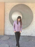 純色立領(lǐng)棉服女冬季時(shí)尚修身保暖棉襖外套氣質(zhì)百搭輕薄內搭棉衣J 紫色 3XL （105-120斤） 曬單實(shí)拍圖