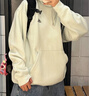 adidas情侶加絨加厚寬松連帽長袖套頭衛(wèi)衣男女秋冬阿迪達(dá)斯輕運動 淺綠   L 曬單實拍圖
