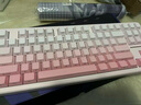 前行者X87Pro/Ultra無(wú)線(xiàn)機械鍵盤(pán)藍牙有線(xiàn)三?？椭苹雀呔€(xiàn)側刻滿(mǎn)配填充gasket筆記本平板游戲電競專(zhuān)用 櫻花粉側刻Ultra-北極拿鐵軸三模1.2萬(wàn)mAh 曬單實(shí)拍圖