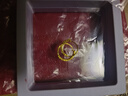 賽菲爾生日禮物黃金耳環(huán)女足金雙排仿鉆耳圈耳飾禮物 一對 約1.62克 曬單實(shí)拍圖