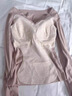 都市麗人保暖內衣女士秋衣秋褲套裝新款發(fā)熱秋冬季羊毛蠶絲打底衫 香檳色+膚色 上衣 M 16090-110斤 曬單實(shí)拍圖