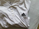 阿迪達斯（adidas）POLO衫男 26夏季新款運動(dòng)服休閑衣服翻領(lǐng)短袖冰絲速干透氣t恤男 白色/雙扣polo領(lǐng)/速干/三條紋 2XL 185 曬單實(shí)拍圖