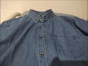 皮爾卡丹（pierre cardin）春季男士牛仔外套純棉襯衫韓版上衣休閑厚款青年寬松長(cháng)袖襯衣大碼 復古藍色 XL 180 (142-160斤以下) 曬單實(shí)拍圖