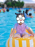 361°兒童泳衣女孩夏季可愛連體裙式平角游泳衣中大童學生游泳裝備 曬單實拍圖