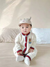 迪士尼（Disney）嬰幼兒衣服秋季新款寶寶秋裝連體衣超萌可愛嬰兒針織毛衣外出爬服 寶寶爬服 80cm 爬服80 曬單實(shí)拍圖