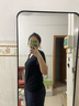優(yōu)衣庫女裝竹節紗V領(lǐng)T恤/短袖棉白T上衣打底內搭春夏新款483576 09 黑色 M /160/84A 曬單實(shí)拍圖