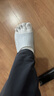 蕉內(nèi)銀皮501S分趾棉襪子男士二指五指運(yùn)動(dòng)透氣網(wǎng)眼7A抗菌防臭短筒3雙 【五趾】碳黑+中灰+白色 3雙 均碼 曬單實(shí)拍圖