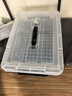 SPACEXPERT 衣物收納箱塑料整理箱車載儲物箱12L透明 1個裝 帶提手 曬單實拍圖