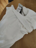 真維斯 Z純棉POLO衫短袖簡(jiǎn)約純色翻領(lǐng)輕熟商務(wù)T恤T0034 白 2XL 曬單實(shí)拍圖