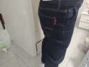 胖大俊大碼牛仔褲男士春秋寬松加肥加大彈力松緊腰直筒褲 藍色 2XL 曬單實(shí)拍圖