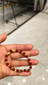 瑟迪黃金金珠貓眼珠3D硬金足金999閃亮轉(zhuǎn)運(yùn)珠路路通DIY散珠串珠小配件 4毫米約0.1g 曬單實(shí)拍圖