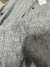 優(yōu)衣庫(kù)女裝紐花圓領(lǐng)針織開(kāi)衫/毛衣外套空調(diào)衫通勤秋冬新款481477 03 灰色 M /160/84A 曬單實(shí)拍圖