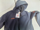 猛犸象（MAMMUT）【抓絨款】Clion 男女款戶外防風保暖休閑夾克外套刺繡標軟殼 黑色【紅標】 S 曬單實拍圖