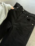 Calvin KleinJeans25春夏女士美式復古摩登潮流黑色微彈ck闊腿牛仔褲47B089G CLT-牛仔黑（R） 25 曬單實(shí)拍圖