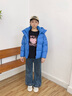 波司登25新款泡芙加厚羽絨服女童短款90絨5A抗菌絨連帽保暖外套 布魯斯藍5A34 150 /72 約 140-150cm 36kg 曬單實(shí)拍圖