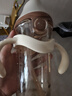 奶爸爸（Nicepapa）翻蓋學(xué)飲杯奶瓶1-3歲兒童水杯ppsu吸管杯防嗆喝水直飲杯 240ml 水嘴+直飲管(帶把手) 曬單實(shí)拍圖
