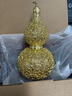 銅師傅銅葫蘆擺件《花絲吉祥葫蘆》家居飾品桌面客廳工藝禮品禮物 花絲吉祥葫蘆+底座 曬單實(shí)拍圖