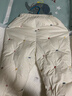 乖奇熊男女童寶寶三防羽絨褲秋冬季兒童加厚保暖長褲嬰幼兒新年外出褲子 奶油白/幾何圖案 90 曬單實拍圖