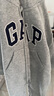 GAP嬰兒2025秋季新款字母logo抓絨連帽開襠連體衣兒童裝805374 曬單實拍圖