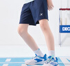 特步（XTEP）兒童夏季短褲運動(dòng)彈力速干冰感五分褲 深奧藍 140 曬單實(shí)拍圖