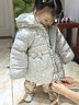 戴維貝拉（DAVE＆BELLA）童裝三防女童羽絨服連帽兒童白鴨絨外套冬裝新款洋氣女寶寶衣服 小碎花印花【現(xiàn)貨】 90cm 【充絨量62g】 曬單實(shí)拍圖