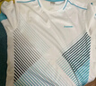 川崎（KAWASAKI）羽毛球服套裝夏款運動(dòng)速干短袖T恤訓練隊服A1806 男款白黑 XL 曬單實(shí)拍圖
