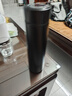 炊大皇保溫杯 316L醫(yī)用級(jí)不銹鋼茶水分離商務(wù)便攜智能保溫杯 黑色 490ml 曬單實(shí)拍圖