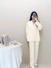 金多金新款純棉睡衣女春秋季長(zhǎng)袖春秋款網(wǎng)紅風(fēng)可外穿100全棉家居服套裝 ZX8556 L 【100-120斤】 曬單實(shí)拍圖