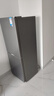 美的（Midea）220L家用小冰箱小型三門三溫區(qū)中門軟冷凍節(jié)能省電低音出租房電冰箱國家補(bǔ)貼 BCD-220TM鈦鋼灰 曬單實拍圖