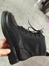 康奈馬丁靴女英倫戶(hù)外牛皮短靴百搭時(shí)尚工裝靴2025年新款單靴 黑色 37 曬單實(shí)拍圖