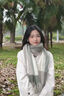 CONCISE KITE女士羊毛圍巾秋冬季高級感保暖圍脖2025新款生日禮物送女朋友老婆牛油果綠-高端品牌禮盒裝 曬單實(shí)拍圖