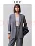 LILY零壓西裝2025春新款寬松休閑松弛感通勤精致高級感西裝外套女 501灰色 XL 曬單實(shí)拍圖