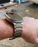 E-Trend適用蘋(píng)果手表表帶s10鈦金屬iWatch9原裝s8男款ultra2新款series10三格鏈銀不含表盤(pán)適用40mm表盤(pán)【4/5/6/SE1/SE2代】 曬單實(shí)拍圖