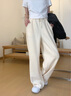 都市麗人闊腿褲女春秋款2026新款女士休閑褲寬松窄版香蕉褲高腰直筒運動(dòng)褲 曬單實(shí)拍圖
